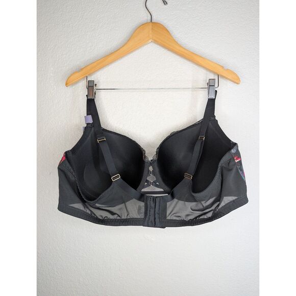 NWT Lane Bryant Boost Balconette Cacique Collection Underwire Bra 46D Floral - Picture 3 of 11